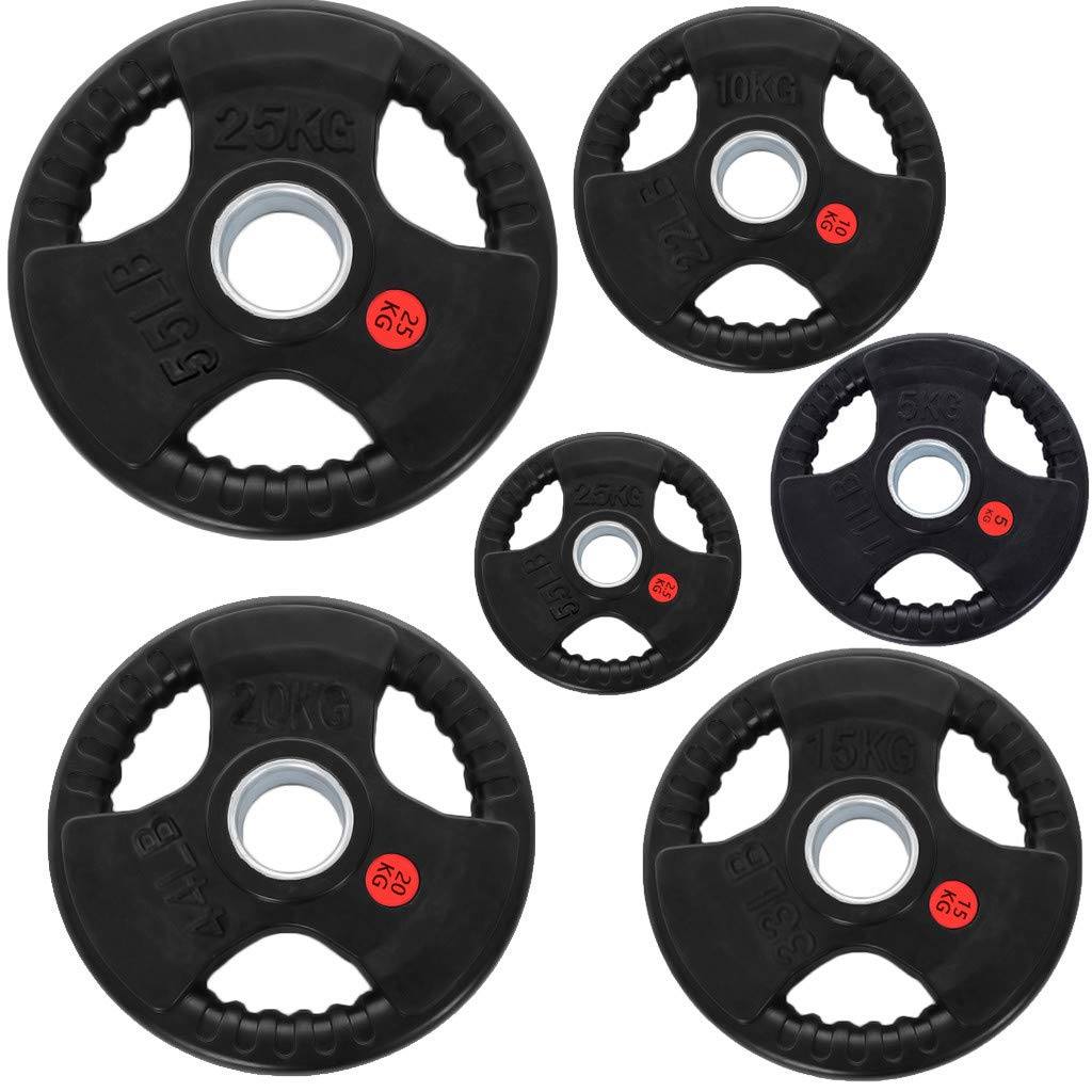 TRI-GRIP Olympic Weight Rubber Plates 2.5kg (Pair) - Click Image to Close